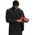 thumbnail image 2 of Cherokee Infinity GNR8 Men Scrubs Jacket Zip Front Plus Size IN350A, 3XL, Black, 2 of 7