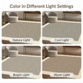 thumbnail image 7 of ODIKA Farmhouse Interlocking Border Neutral Decorative Geometric Juniper Stain Resistant Low Profile for Dorm Room, Small Living Apartment, 7 of 7
