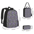 thumbnail image 2 of Balery Purple Butterflies Mochila Escolar 3 en 1 para Niños - Mochila Resistente con Lonchera Térmica y Estuche - Mochila Escolar para Niños y Niñas, 2 of 7