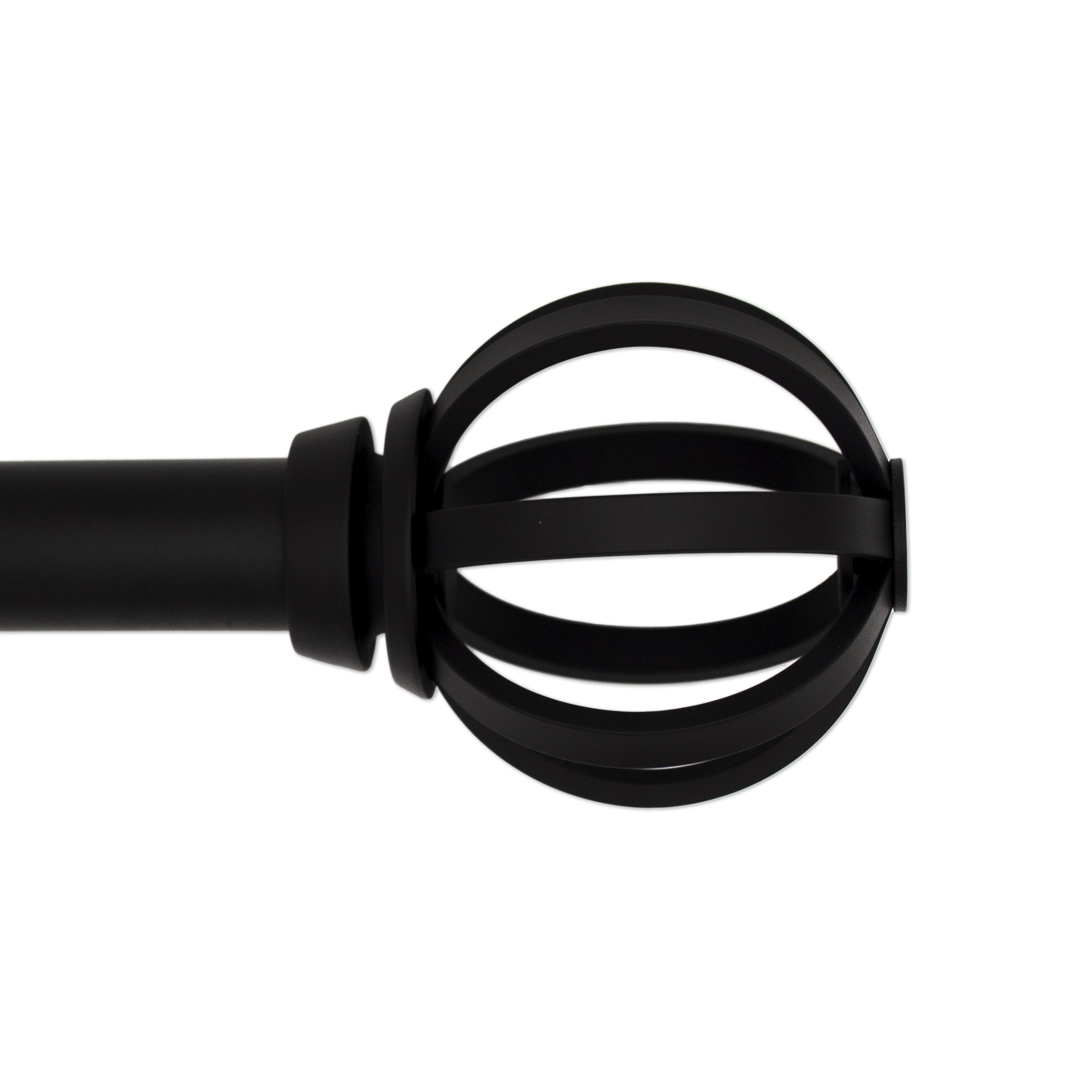 Better Homes & Gardens, Mix & Match, 1' Black Cage Curtain Rod Finials, Set of Two