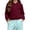 Brick Red, variant on Girls School Polo Uniform Shirt Fall Slim Fit Long Sleeve Collared Shirts