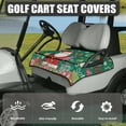 thumbnail image 3 of Yuyamidu Green Christmas Golf Cart Seat Covers for 2 Seats Santa Claus Golf Cart Seat Towel Blanket with Front Pockets, HO-HO-HO Club Car Accessories Protect Your Golf Cart Seat, 3 of 7