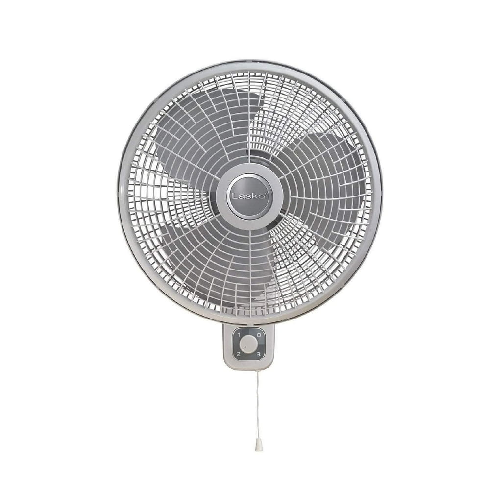 Lasko M16900 Oscillating 16 inch Wall Mount Fan for Indoor Use, Light