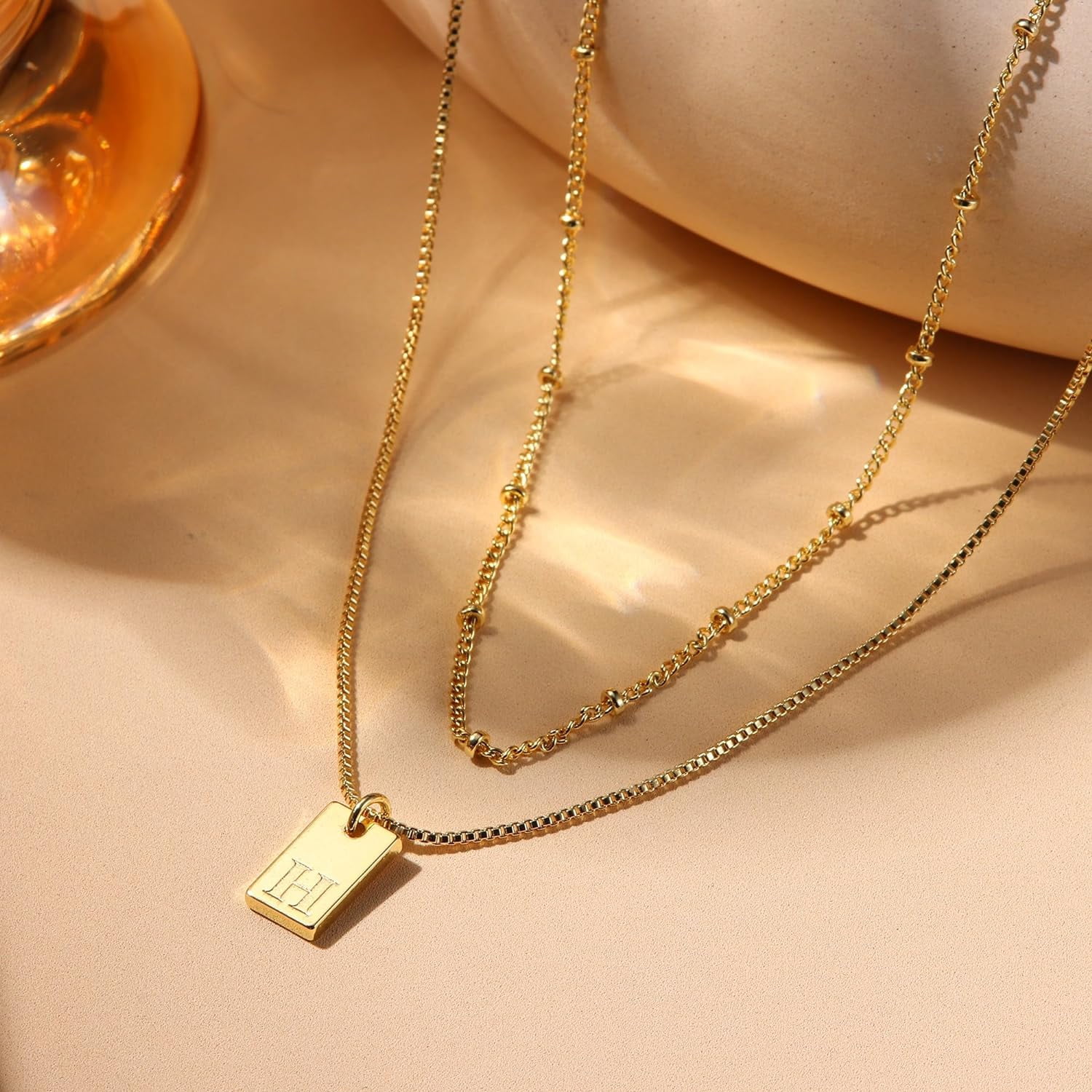 Cursive Gold Initial Pendant Necklace Iced Out Miami Cuban Link Chain For Women 18K Gold Plated Alphabet Letter Pendant Choker Hip Hop Chain Trendy Rapper Jewelry[o1666]
