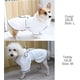 thumbnail image 4 of Zhuge Albornoz para perros, toalla de baño con capucha absorbente de microfibra de secado rápido, color blanco para cachorros, perros pequeños, medianos y grandes, gatos (L, blanco), 4 of 5