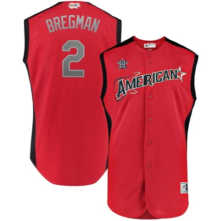 Alex Bregman American League Majestic 2019 MLB All-Star Game Workout Player Jersey -