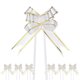 thumbnail image 1 of 200 piezas de lazos de cinta de 3.7 pulgadas para decoraciones de cestas de boda, blancos, 1 of 7