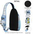 thumbnail image 3 of Chest Bag Crossbody Shoulder Bag Crossbody Shoulder BagTravel Sling Bag for Hiking Dating Gym Cycling Working Marine Adorable Crab, 3 of 6