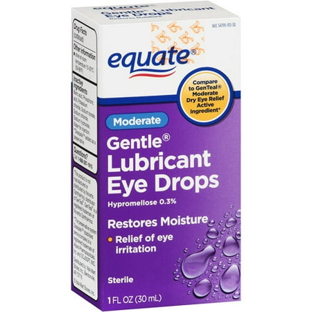 Equate Sterile Gentle Lubricant Eye Drops 1 fl oz