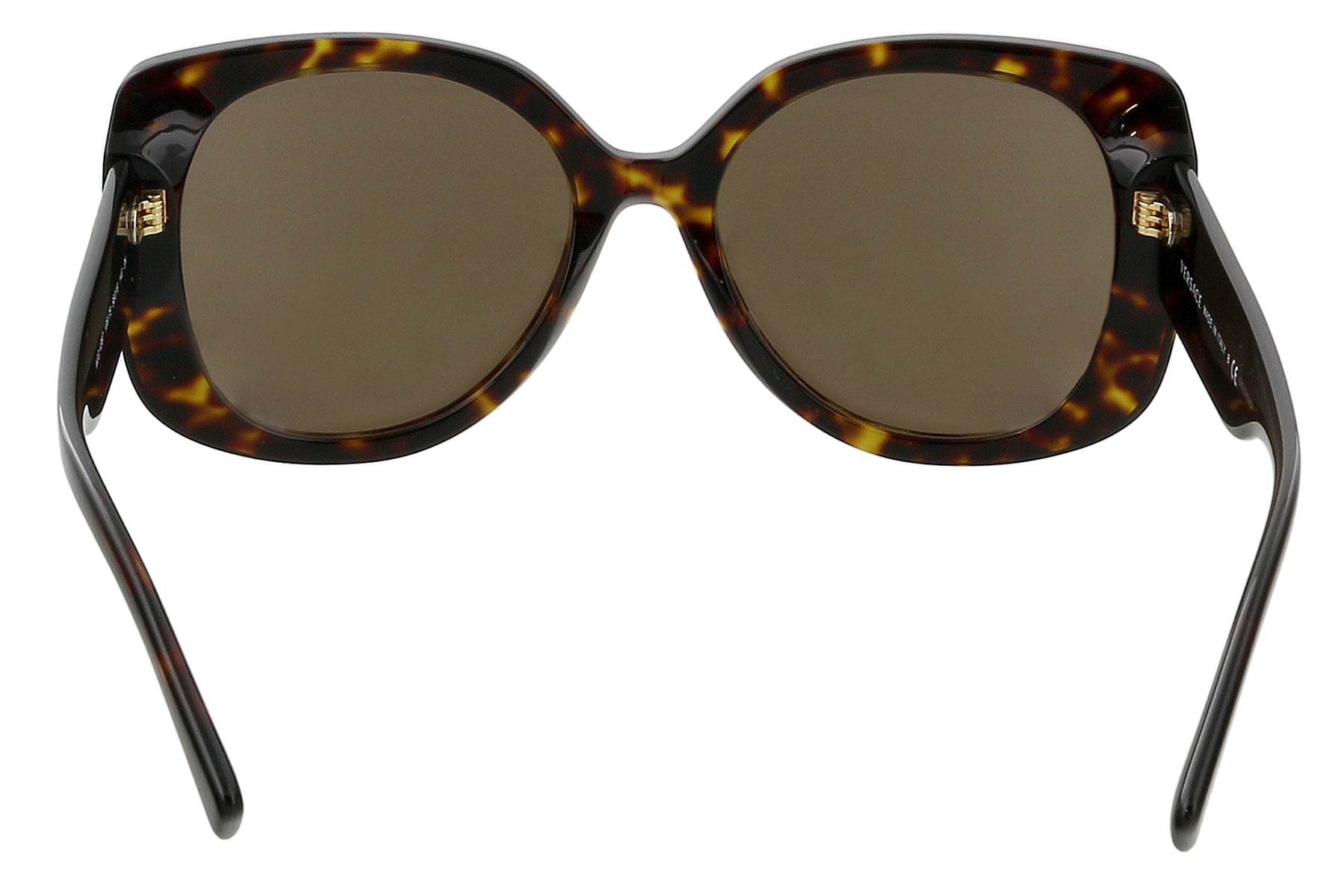 Versace VE 4387 Plastic Womens Rectangle Sunglasses Havana 56mm Adult