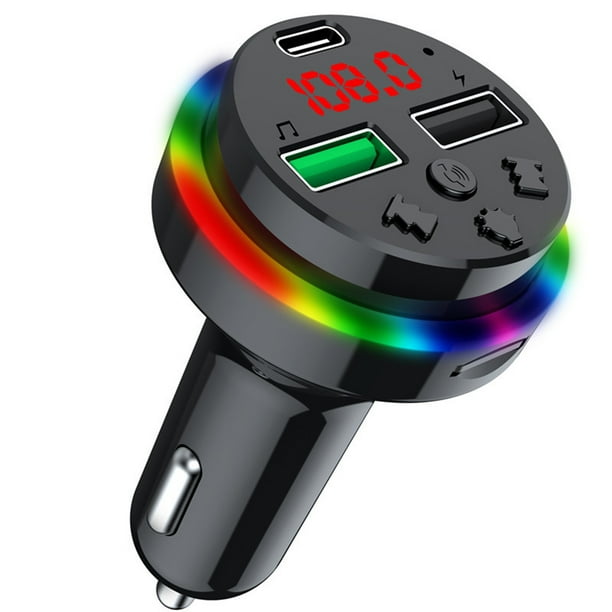 Pisexur Electrónica para Hombres Adaptador de Coche Puertos USB Cargador de Coche de Carga Rápida QC3.0 3.1A Adaptador de Carga Rápida Pantalla Digital LED Electrónica para Niños, Organizador de Elec