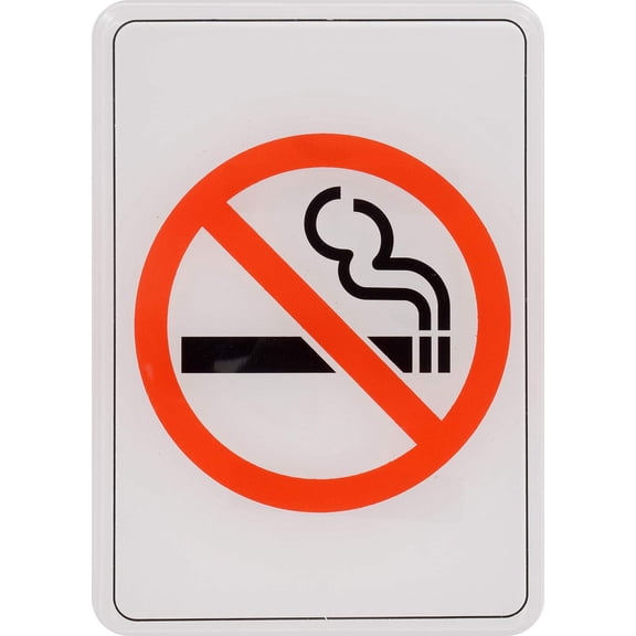 Hillman No Smoking Symbol Sign (5" x 7")