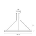 thumbnail image 3 of Sonneman 2317 Corona 32" Led Pendant - Black, 3 of 7
