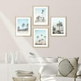 thumbnail image 2 of PixonSign Framed Wall Art, Washed Out Tropical Island Posters, Set of 4 Island Palm Tree Beach Landscape Prints Wall Decor, Nature Wilderness Wall Décor for Living Room, Bedroom - 8"x10" Natural, 2 of 5