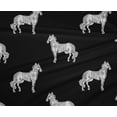thumbnail image 4 of oneOone Polyester Lycra Fabric Horse Block Printed Fabric 1 Yard 56 Inch Wide, 4 of 4