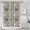 Light Blue Chicken, variant on White Chicken Sketch Pattern Shower Curtain 36"x72" ,Bathroom Decorative Shower Curtains Set with 12 Hooks,Modern Waterproof Washable Shower Curtain