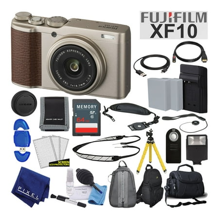 Fujifilm XF10 X-Series 24.2 MP Point & Shoot Digital Camera (Gold) Advanced