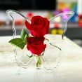 thumbnail image 5 of NWOKYZGH Butterfly Flower Vase - Clear Acrylic Vases for Flowers, Modern Single Rose Vase Home Decor, Unique Decorative Vases for Desktops Bookshelf Bedroom Wedding Housewarming Gifts, 5 of 6