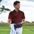 thumbnail image 3 of Rateoe Spiders On A Web Pattern Men's Short Sleeve Polo Shirts, Golf Polo Shirts Short Sleeve Performance Moisture Wicking Dry-Large, 3 of 6