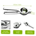 thumbnail image 2 of Mistaha Lemon Squeezer Stainless Steel Manual Fruit Squeezer Citrus Press Juicer Handheld Lime Juicer Fruit Juice Reamer Fast Handle Press Tool, 2 of 6