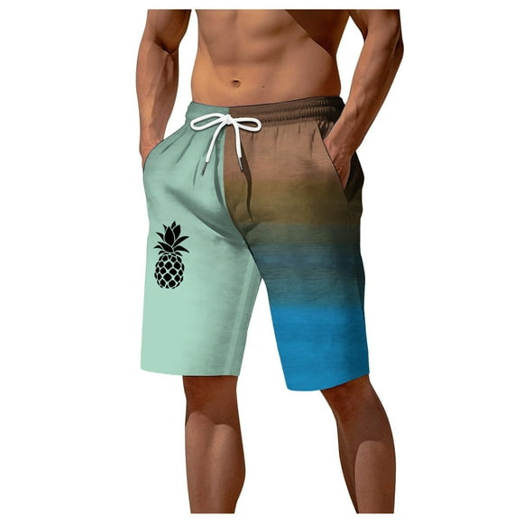 PMUYBHF Compression Shorts Men Long Inseam Men'S Summer Beach Swimming Pants Shorts Sports Beach Holiday Style Shorts Mens Trunks No Mesh Men'S Shorts Long