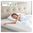 thumbnail image 3 of 3 Inch Memory Foam Mattress Topper, Twin Mattress Topper for Back Pain and Washable Tencel Cover for Master Bedroom, Guest Room, Soft & Pressure Relief & Breathable, Certified, 3 of 7
