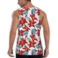 thumbnail image 3 of Haiem Lilies Flowers Men Workout Tank Top Gym Bodybuilding Sleeveless Muscle T Shirts Athletic Tank Breathable Workout Shirt-Small, 3 of 9
