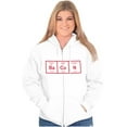 thumbnail image 3 of Ba Co N Bacon Food Science Nerd Geeky Zip Up Hoodie Men's Women's Brisco Brands L, 3 of 6