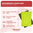 thumbnail image 3 of Downtown Pet Supply Dog Crate Mat, Waterproof Pet Bed, Dark/Light Green, M, 3 of 7