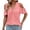 06# Pink, variant on Ihhxva Women Oversized Tops Loose Fit Summer Cold Shoulder Blouse V-Neck Flutter Sleeve Top Casual Flowy Tunic Blouson Cotton Lightweight S-2XL