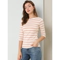 thumbnail image 3 of Disfraz de Día de San Patricio Allegra K mujer camiseta ajustada Rosa blanco XL, 3 of 6