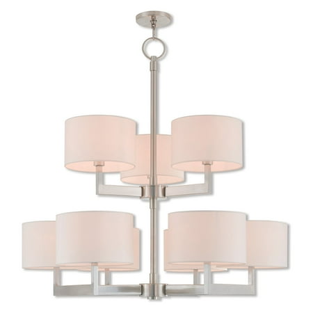 High Country Foyer Chandelier - Livex Lighting Hayworth 9 Light Foyer Chandelier