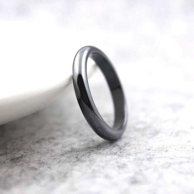 Anillo Arco no magnético Anillo plano Anillo ancho Anillo sencillo para hombre y mujer Opciones de regalo Banda ancha Material duradero
