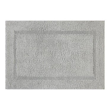 Better Homes & Gardens 17x24" Soft Silver Cotton Reversible Bath Rug