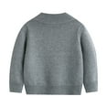 thumbnail image 6 of lnmuld Sweaters for Classic Solid Color Zip Front Knit Cardigan Sweater for Girls with Pockets Comfortable Casual Outerwear Jacket for Kids Size:7-8Years, 6 of 8