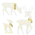thumbnail image 2 of iMounTEK 2D Christmas Yard Decoration, Set of 3 Pre-lit Reindeer with 60 LEDs Warm White Lights for Xmas Front Door Indoor Outdoor Lighted Holiday Displays, 2 of 9