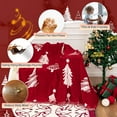 thumbnail image 2 of 71"X118" Loveseat Christmas Couch Cover, Sectional Sofa Covers Sofa Slipcover for 2 Cushion Couch, L Shape Couch Covers for Dogs, Kids, Washable Sofa Blanket, Furniture Protector, Red, 2 of 14