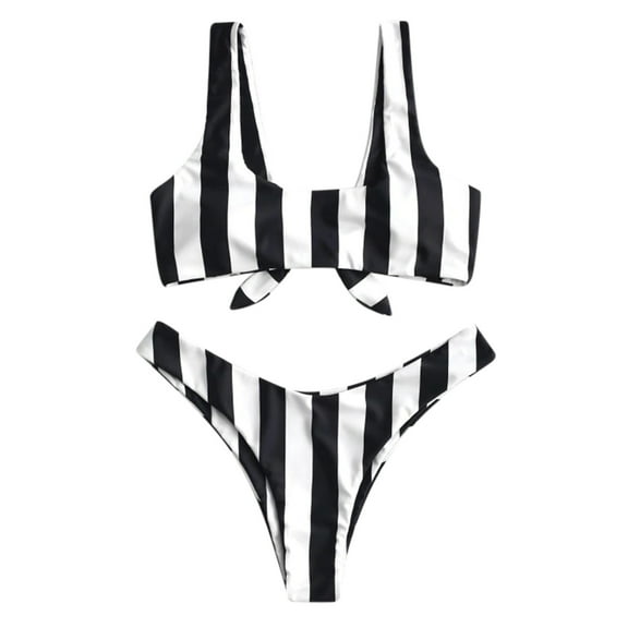 asdoklhq Plus Size Swimsuits for Women,Women's Bikini High Waisted Tummy Control Two Piece Swimsuit Swimwear