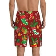 thumbnail image 2 of Balery X-mas and New Year Men's Cotton Knit Pajama Shorts Waistband & Pockets,Short Pajama Pants-X-Large, 2 of 8