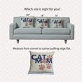 thumbnail image 2 of 16" x 16" Simply Daisy Cat Mom Indoor/Outdoor Pillow, Mauve Qty 1, 2 of 6