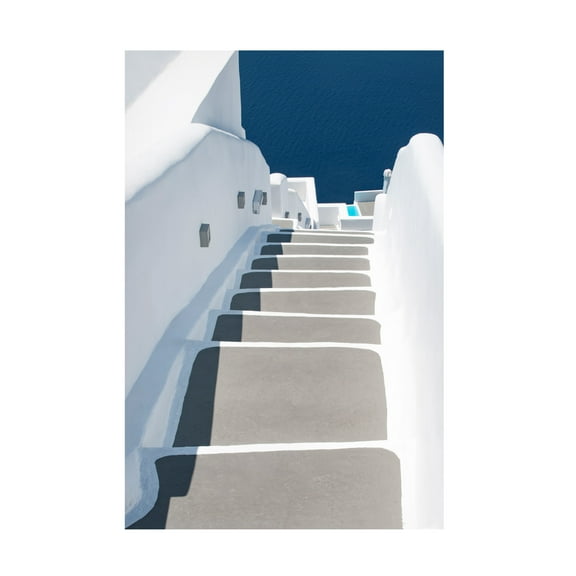 Trademark Fine Art Linda Wride Steps To Pool And Sea Canvas Wall Art