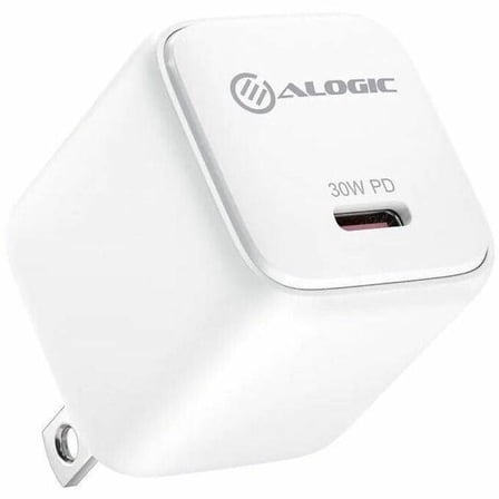 Alogic WCG1X30WH-US 30W Mini GaN Wall Charger