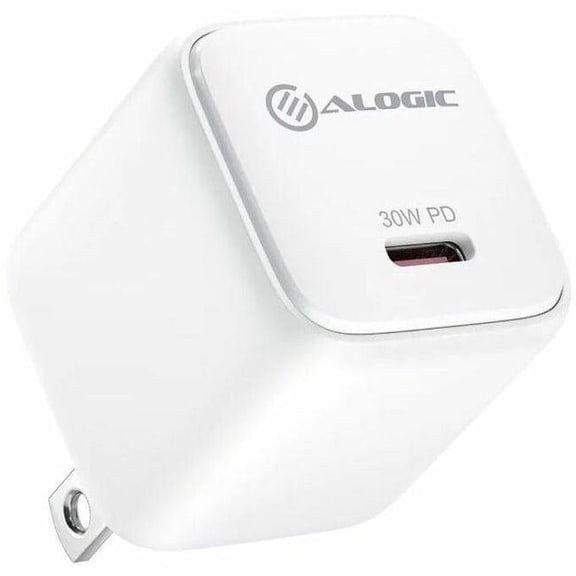 Alogic WCG1X30WH-US 30W Mini GaN Wall Charger