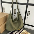 thumbnail image 3 of Bolso de hombro Lona Simple College Student Bookbag Harajuku Satchels (Verde) Ndcxsfigh Para Estrenar, 3 of 8