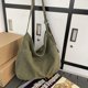 thumbnail image 4 of Bolsa de hombro Lona Simple College Student Bookbag Harajuku Satchels (Verde) Tmvgtek Para Estrenar, 4 of 9