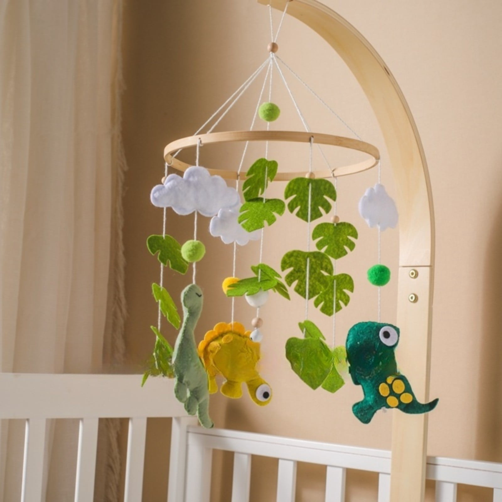 Kjfeif Handmade Baby Crib Mobile, Gender Neutral Nursery Decor for Theme, Lightweight Hanging Mobile, for Baby Nursery Mountain Room Crib Decor