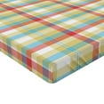 thumbnail image 2 of Ambesonne Plaid Fitted Sheet, Colorful Shapes with Lines, Queen Size, Multicolor, 2 of 3