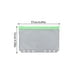 thumbnail image 4 of Seitruly Contenedor de bolsa con cremallera de 10 piezas, prácticos archivadores impermeables, contenedores de almacenamiento para documentos simples Carpetas de archivos A6 Verde, 4 of 5