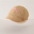 thumbnail image 5 of Favoffer Kids' Wool Baseball Hat Bow-Decorated Thickened Boys Girls Fall Winter Cotton Lamb Warm Hat 1-5Y, 5 of 7