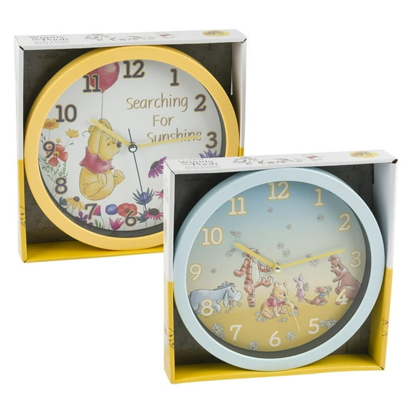 1 PC Winnie the Pooh Wall Clock- 10"- STYLE MAY VARY